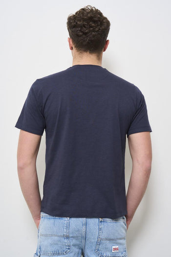T-shirt uomo girocollo blu - 4