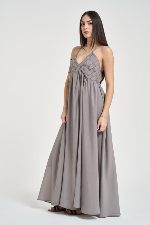 Abito donna lungo grigio - 2