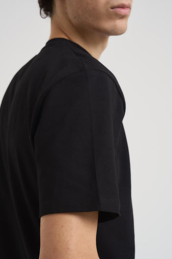 T-shirt uomo girocollo nera - 4
