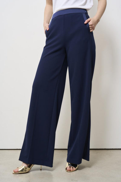 Pantalone donna gamba dritta blu - 2
