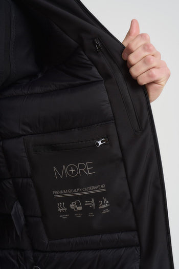 Giubbotto uomo con cappuccio nero - 6