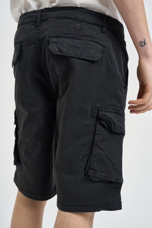 Bermuda cargo uomo nero - 2