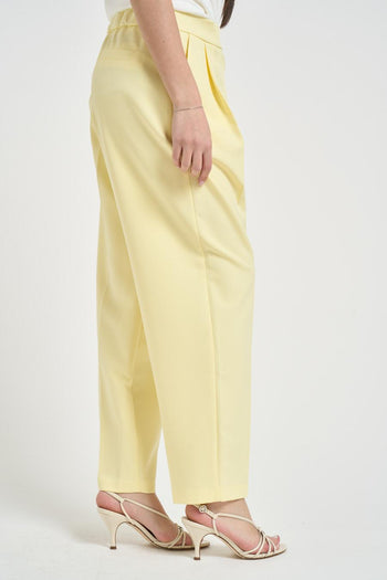 Pantalone donna barrel giallo - 6