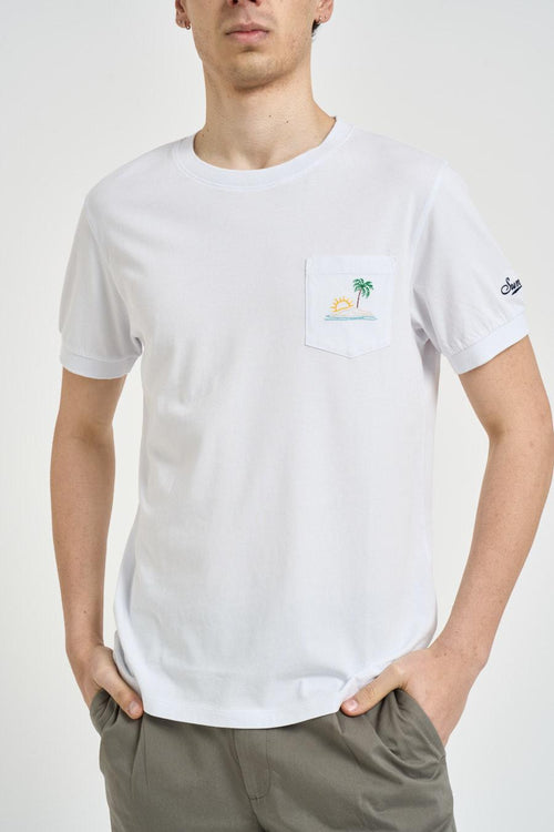 T-shirt uomo girocollo bianca