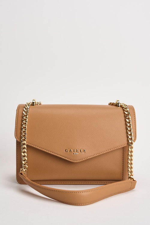 Borsa donna a spalla cammello