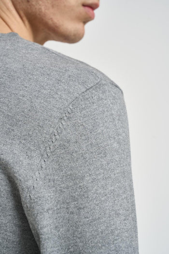 Maglia uomo girocollo grigia - 4