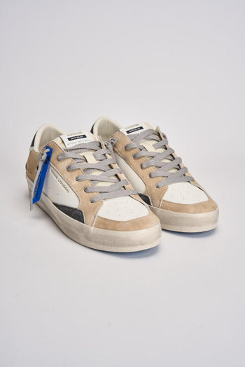 Sneakers uomo beige e nere - 3