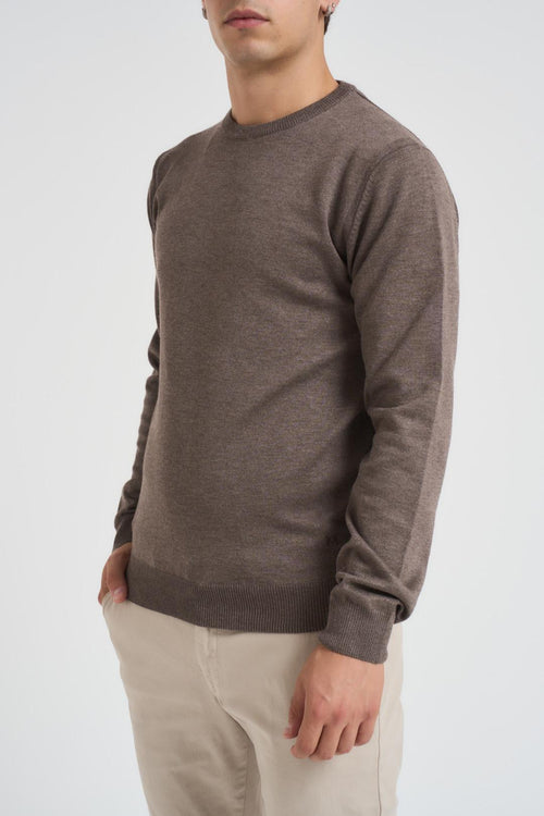 Maglione basic girocollo uomo