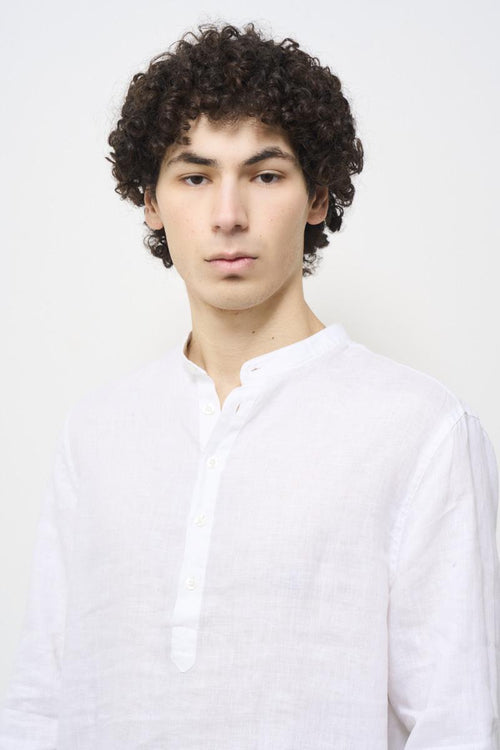 White Korean Men's Shirt - 2