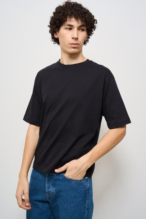T-shirt uomo girocollo nera