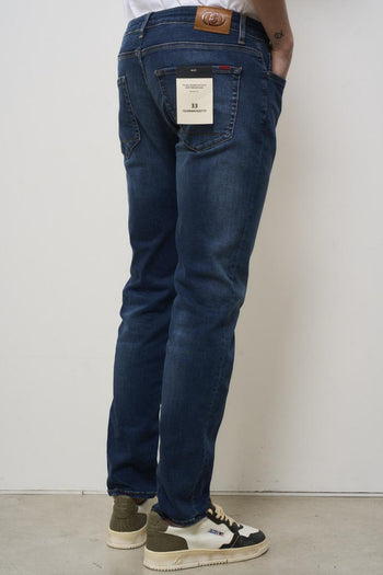 Regular men's jeans in dark denim - 5