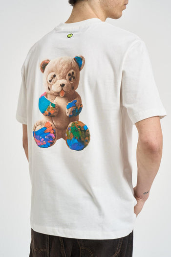 T-shirt uomo con stampa bianca - 3