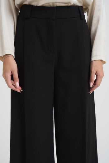 Pantalone donna a palazzo nero - 6