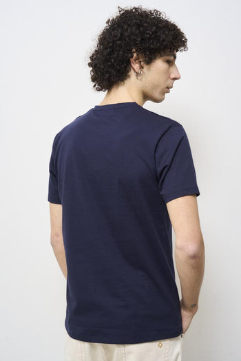 Men's blue crew neck t-shirt - 3