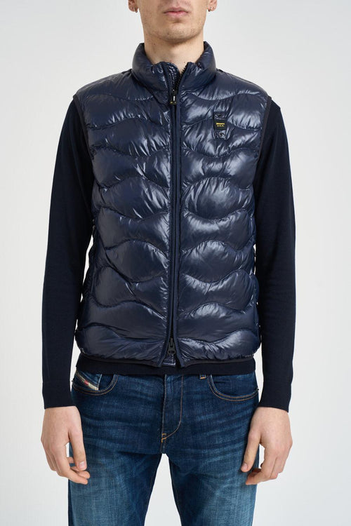 Giubbotto uomo smanicato blu - 2