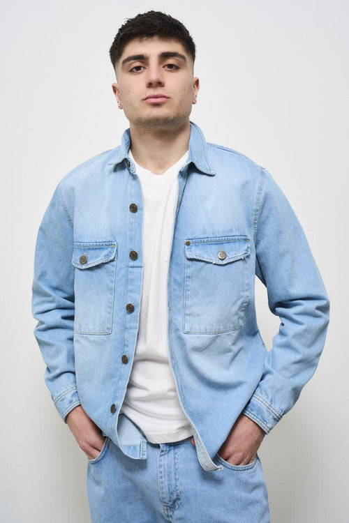Men's light denim shirt