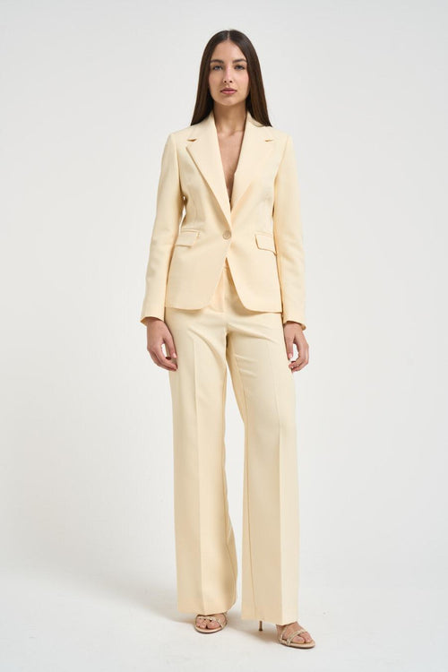 Tailleur donna giallo pastello