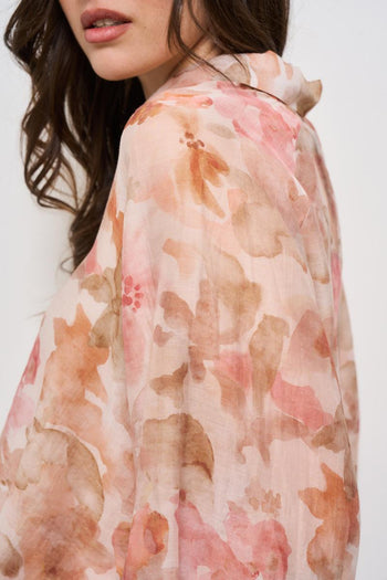 Camicia donna floreale multicolor - 4