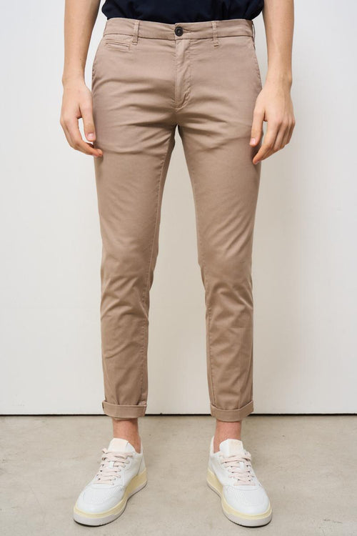 Pantalone uomo skinny beige