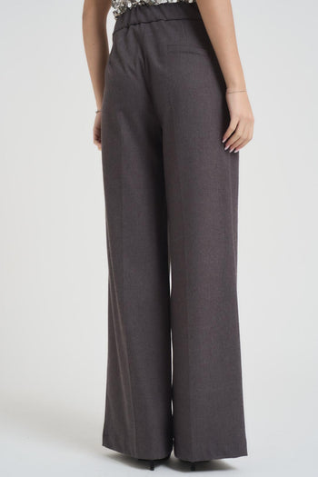 Pantalone donna a palazzo grigio - 3