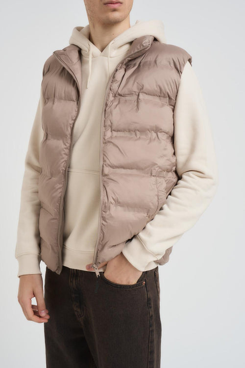 Gilet uomo trapuntato beige - 2