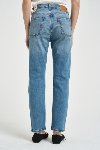Jeans donna 501 cropped in denim medio - 4