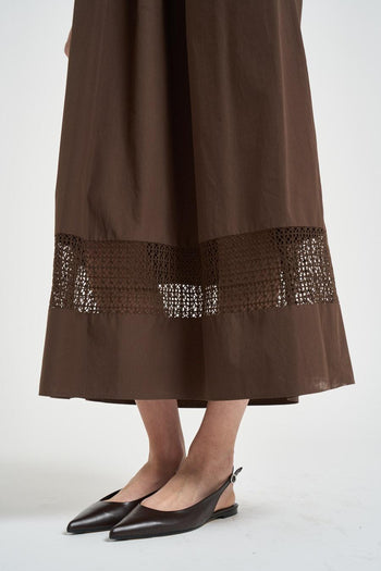 Abito donna lungo marrone - 5