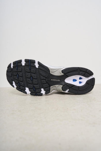 Sneakers donna 530 bianca, argento e blu - 8