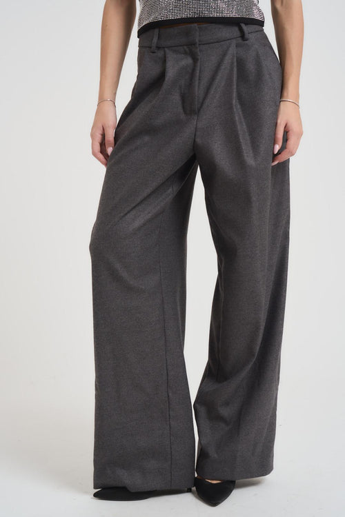 Pantalone donna a palazzo grigio