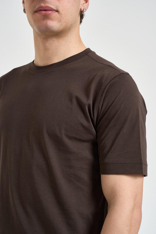 T shirt uomo girocollo marrone - 2