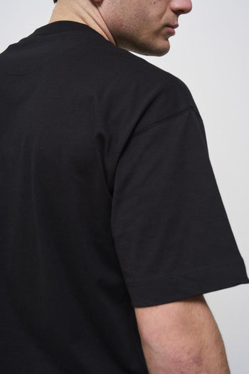 T-shirt uomo girocollo nera - 5