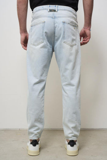 Regular fit light denim men's jeans - 3