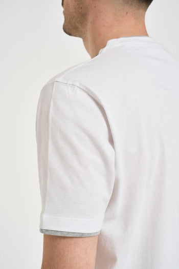 T-shirt uomo in cotone bianca - 5
