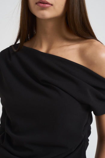 Top donna asimmetrico nero - 3