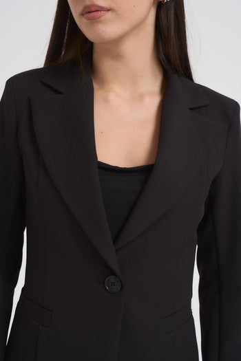 Giacca donna monopetto nera - 4