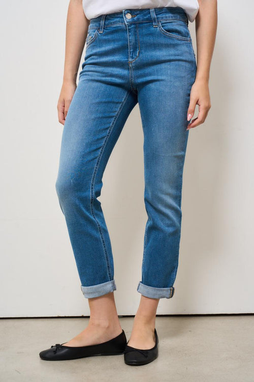 Jeans donna skinny in denim medio - 2