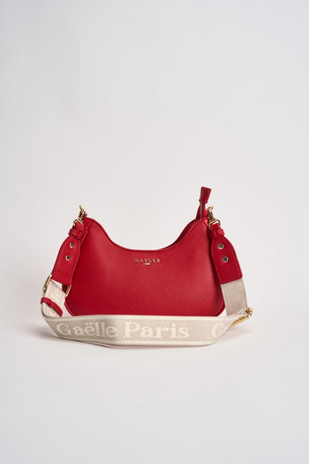 Borsa donna a tracolla in ecopelle rossa - 5