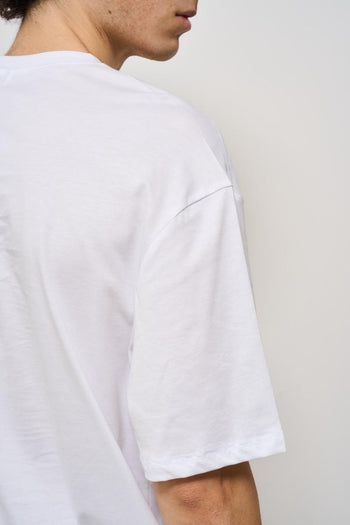 T-shirt uomo girocollo bianca - 4
