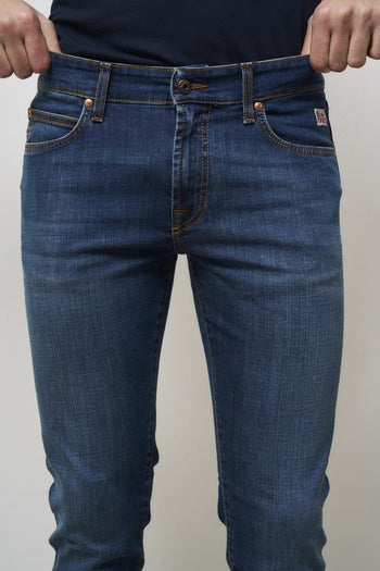 Jeans uomo skinny denim scuro - 7