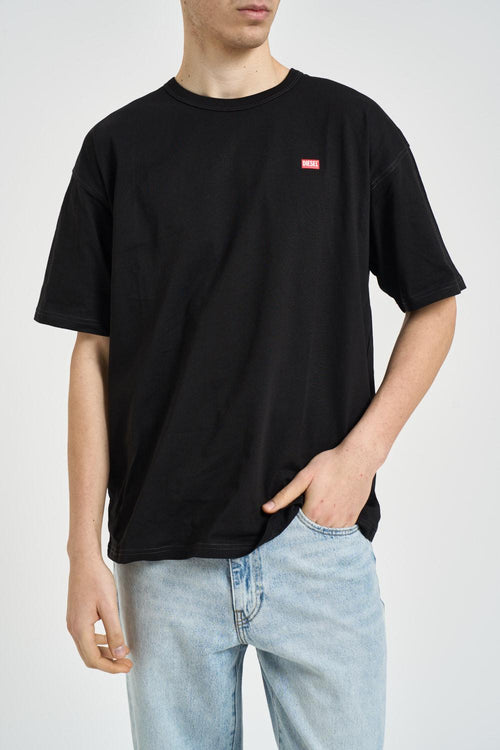 T-shirt uomo girocollo nera