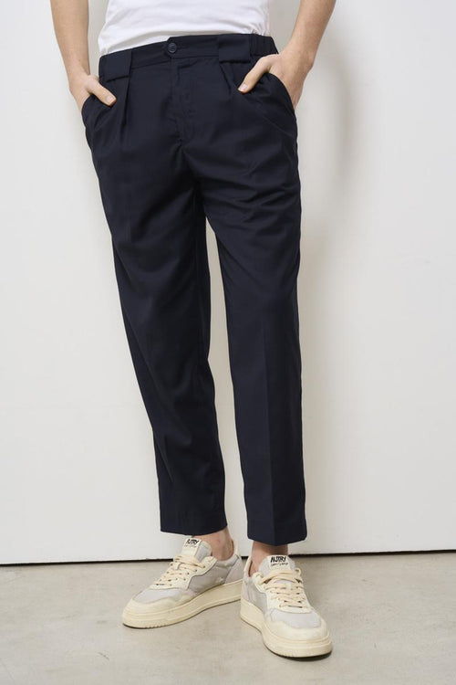 Pantalone uomo regular blu notte