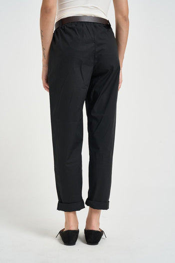Pantalone donna a gamba dritta nero - 3