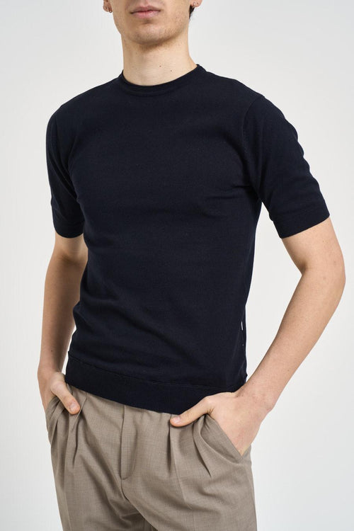 T-shirt uomo in maglia nera