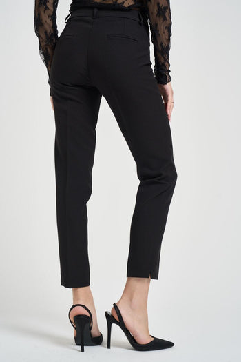 Pantalone donna a sigaretta nero - 4