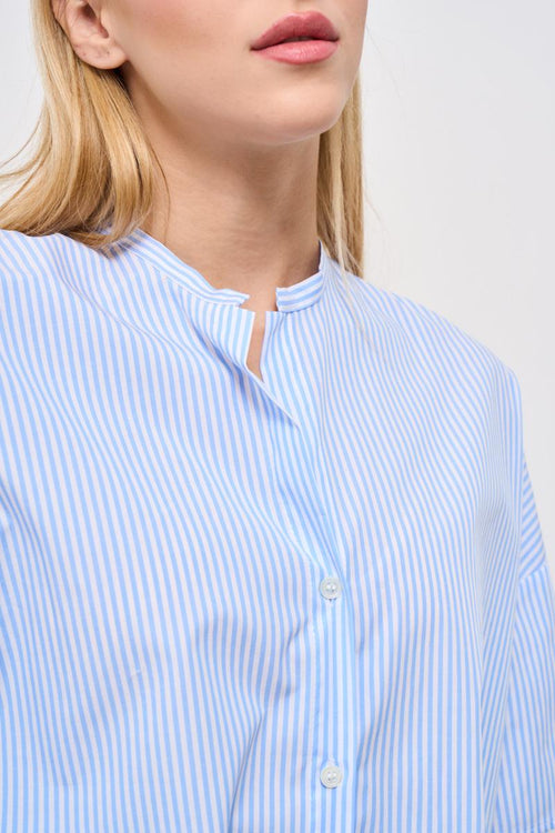 Camicia donna celeste - 2