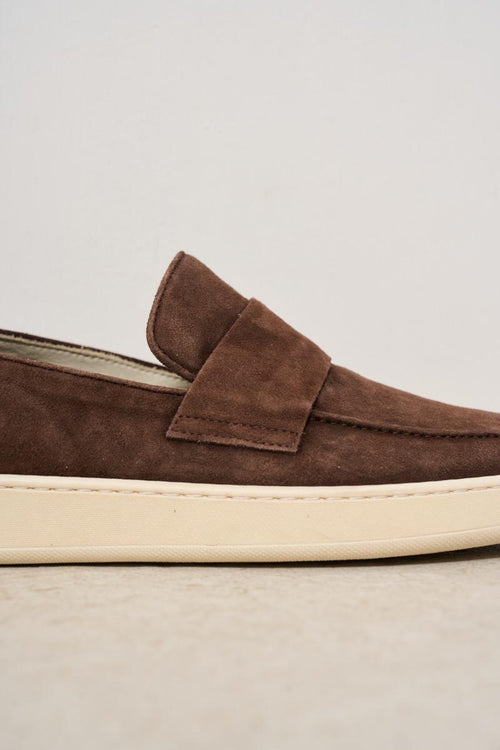 Mocassino uomo 1940 in suede marrone - 2
