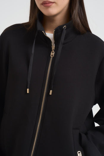 Giubbotto donna in Scuba nero - 4