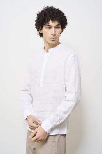 White Korean Men's Shirt - 3