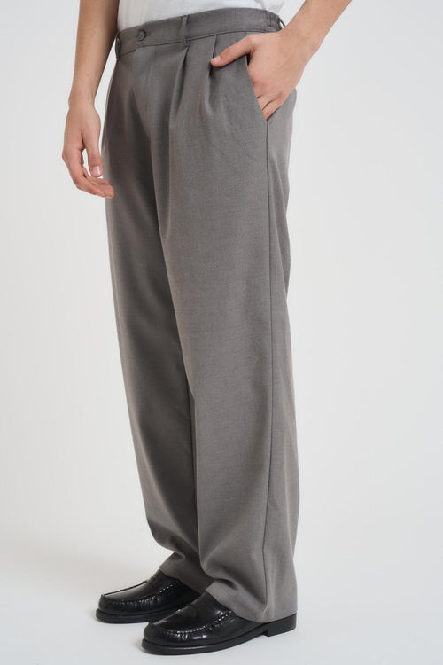 Pantalone uomo gamba dritta grigio - 2