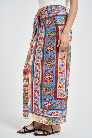 Gonna pareo donna fantasia multicolor - 3
